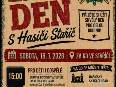 Pozvánka na setkání veteránů – Letní den s hasiči ve Staříči