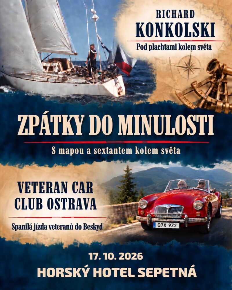 Klubová vyjížďka – Zpátky do minulosti s Richardem Konkolskim na hotelu Sepetná v Beskydech